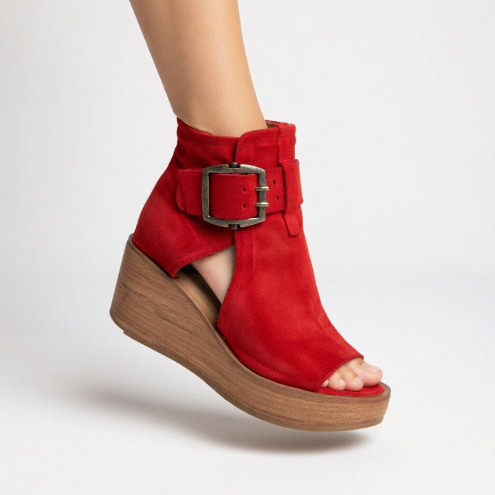 Sorelia | Sandales compensées ouvertes à boucle