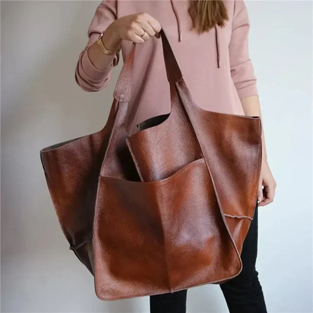 Laura | Sac en cuir spacieux - Tout ce dont vous avez besoin, sans le superflu