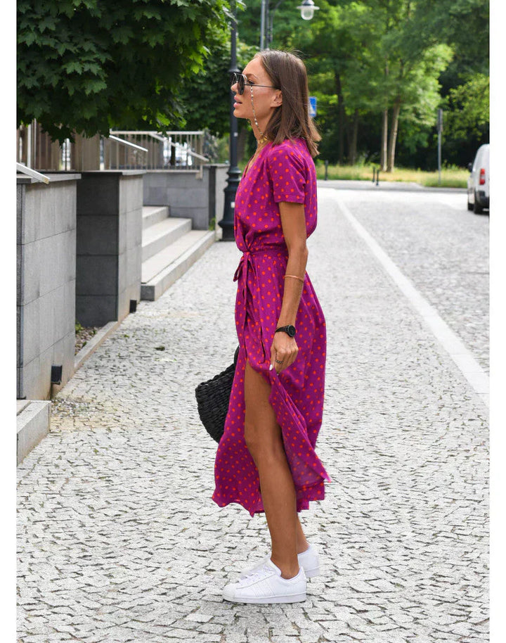 Fabiana | Robe élégante à encolure en V