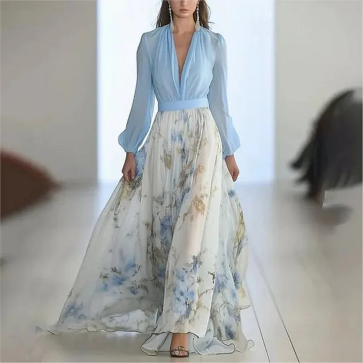 Madeline | Robe longue bohème à imprimé floral