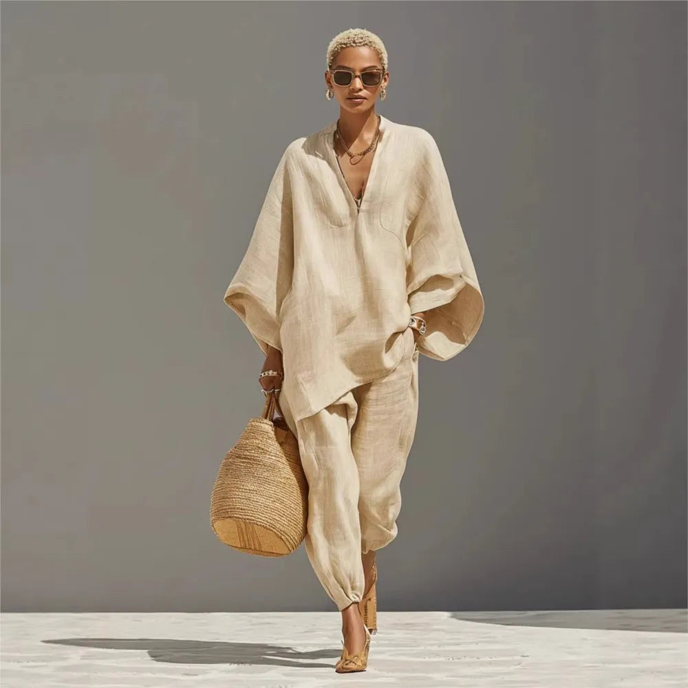 Silvia | Pantalons Casual Amples Rétro Simples pour Femme