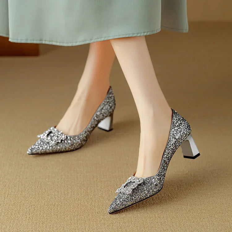 Escarpins à paillettes Gloria