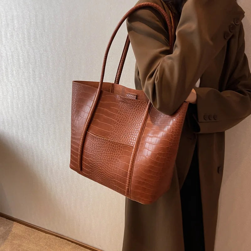 Betina | Sac bandoulière en cuir façon croco