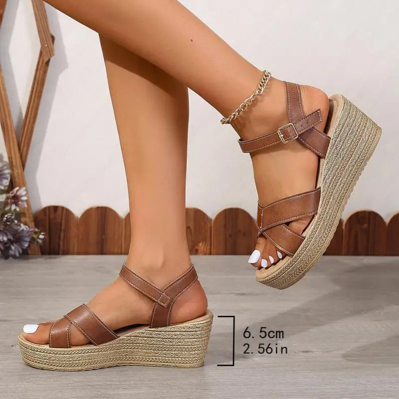 Daphnie | Sandales à Talons Épais Élégantes