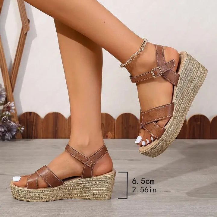 Daphnie | Sandales à Talons Épais Élégantes