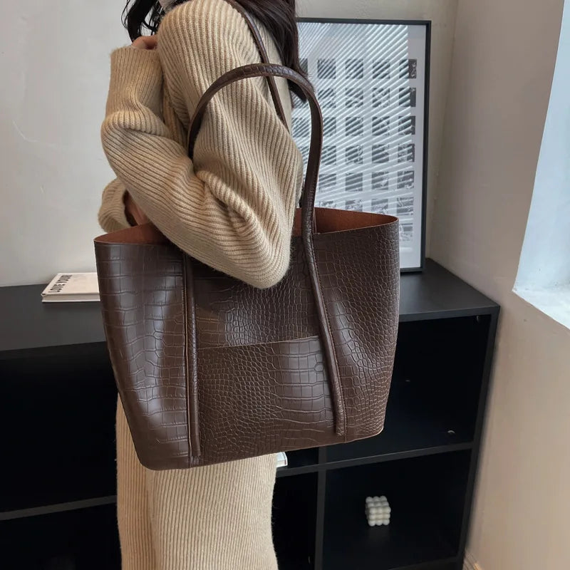 Betina | Sac bandoulière en cuir façon croco