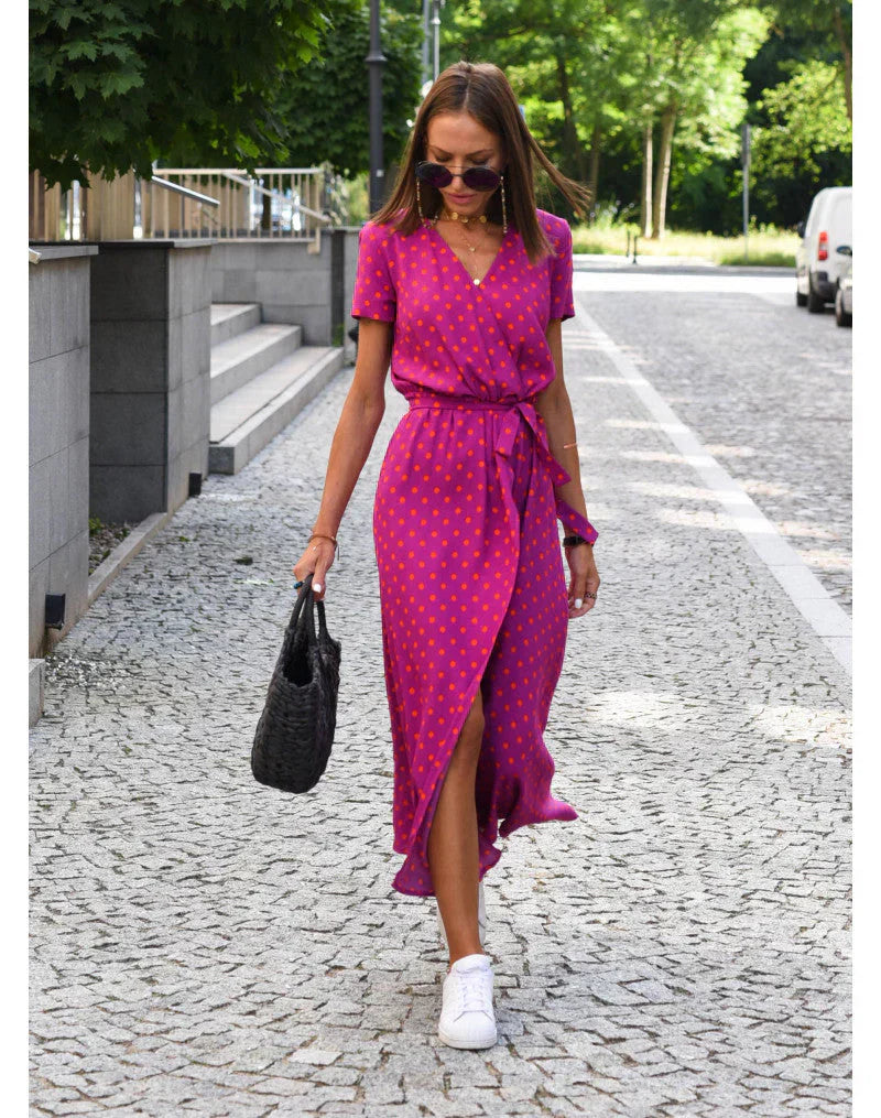 Fabiana | Robe élégante à encolure en V