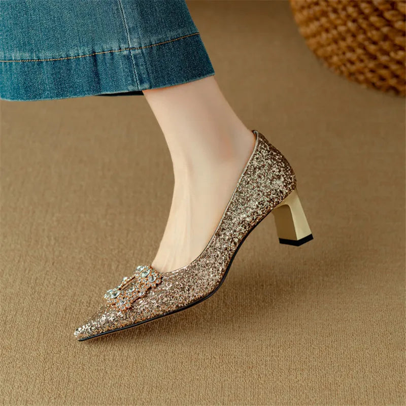 Escarpins à paillettes Gloria