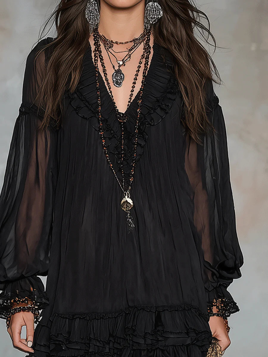 Noiréa | Blouse bohème élégante