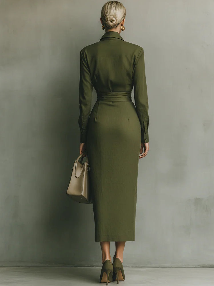 Eliara | Robe Midi Sculptée
