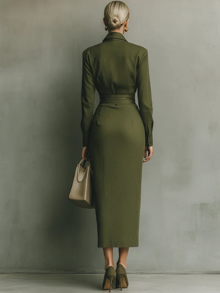 Eliara | Robe Midi Sculptée