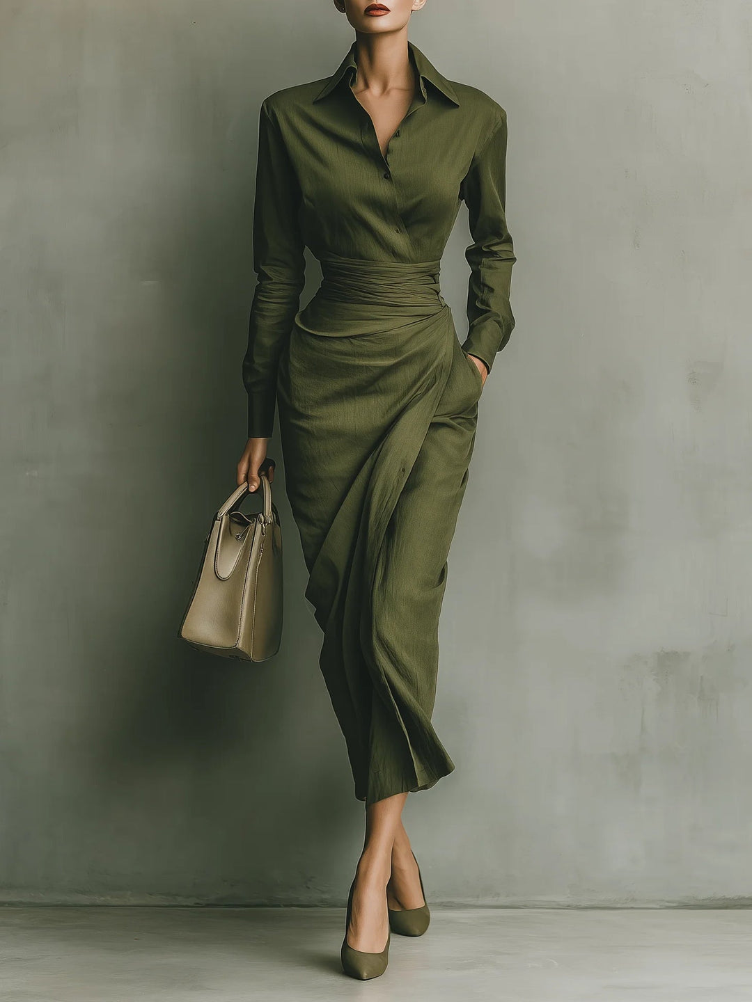 Eliara | Robe Midi Sculptée