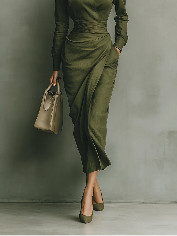 Eliara | Robe Midi Sculptée