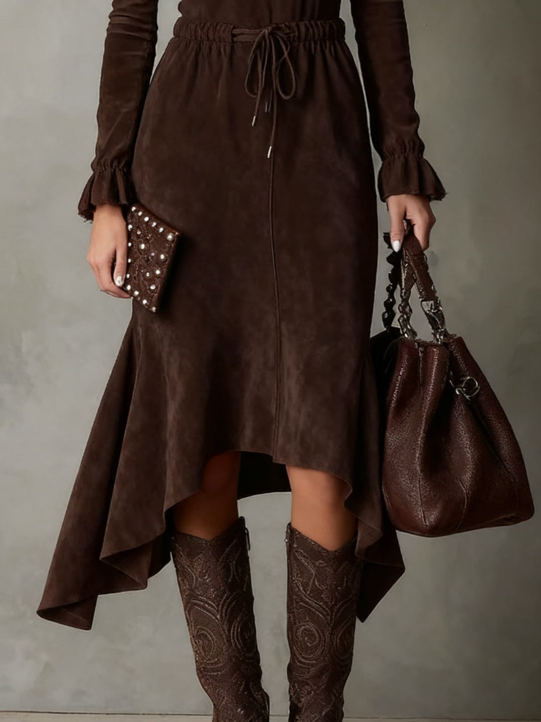 Adalia | Robe midi à cordon de serrage