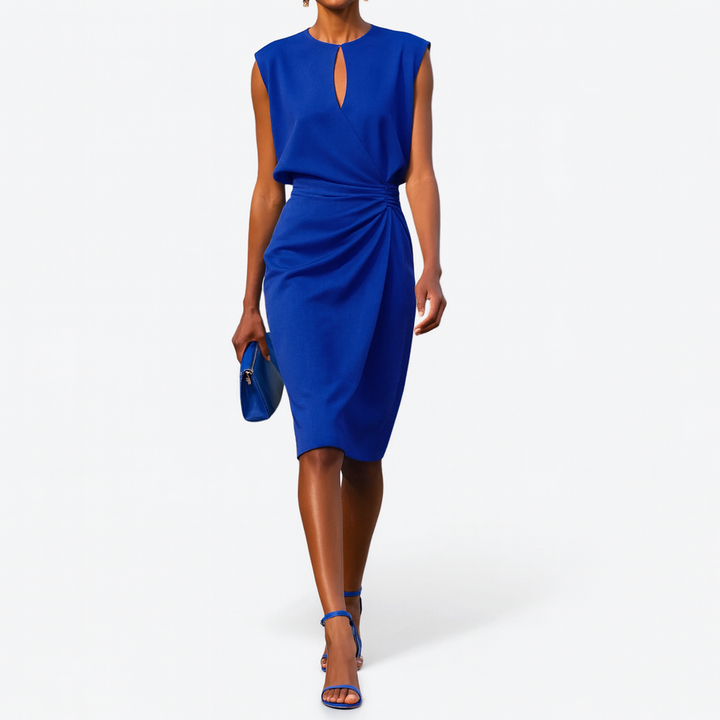 Aurélia | Robe midi drapée élégante
