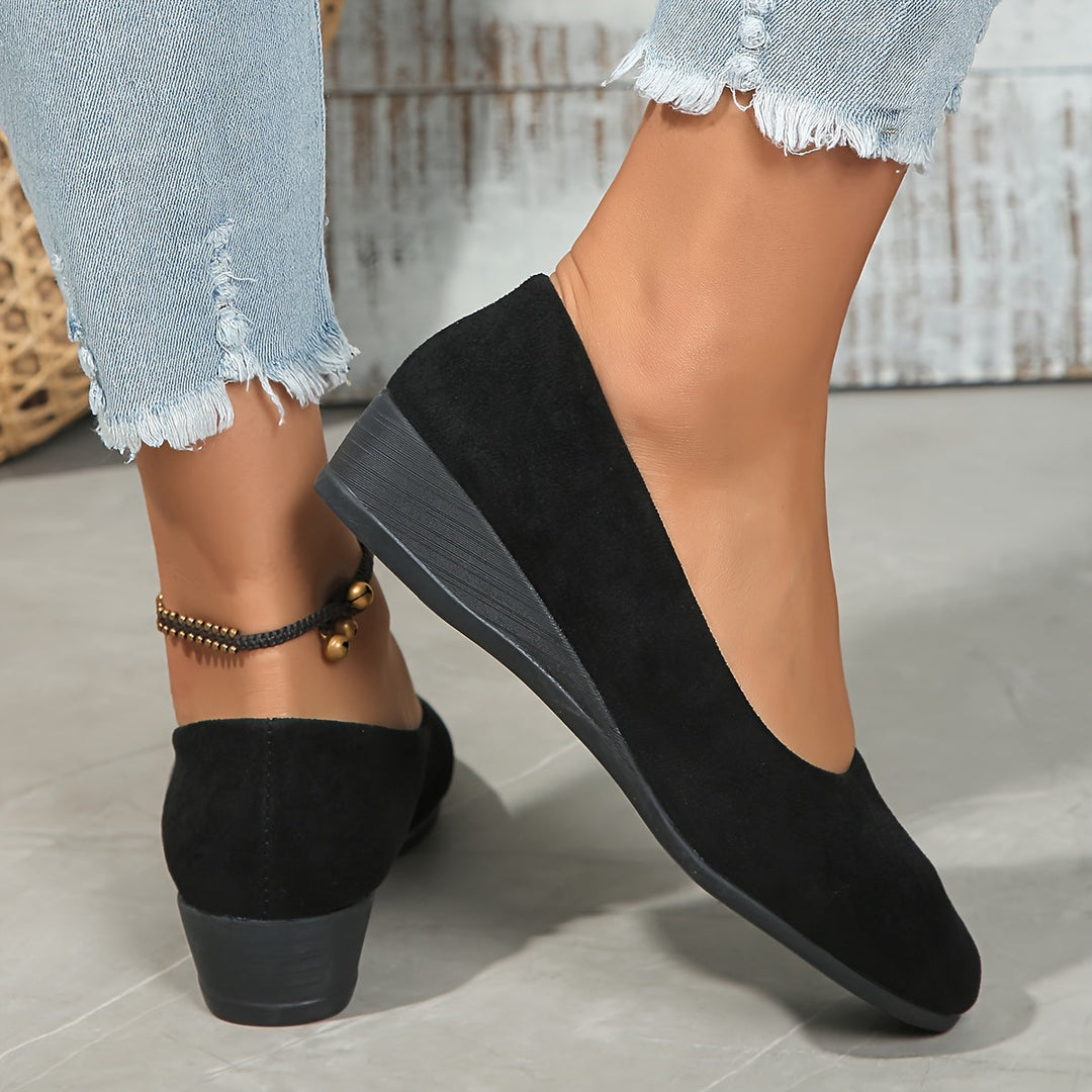 Aurenellea | Ballerines à Talon Wedge Confortables