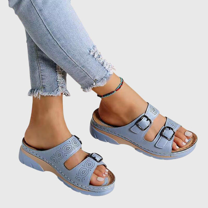Diora™ | Sandales Orthopédiques en Cuir
