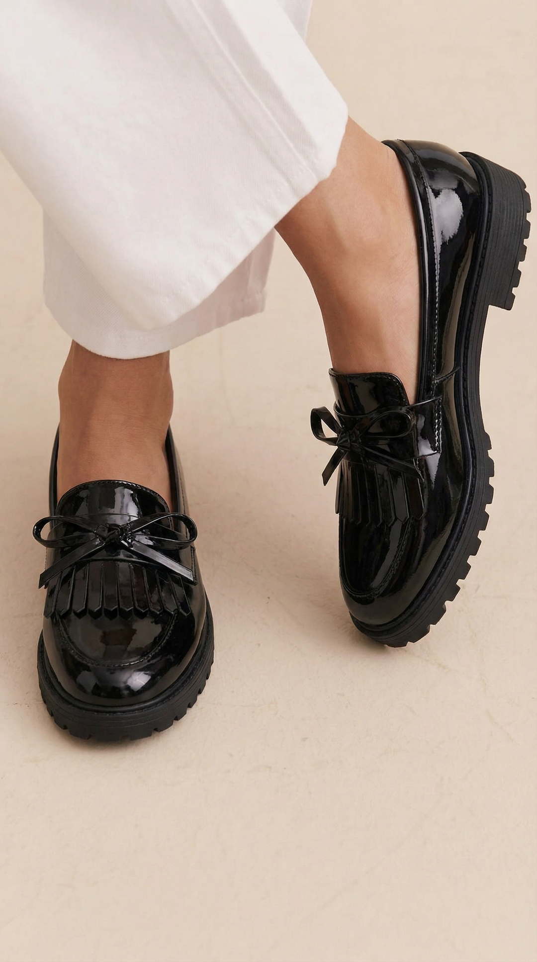 Sali™ | Mocassin à nœud à franges brillant