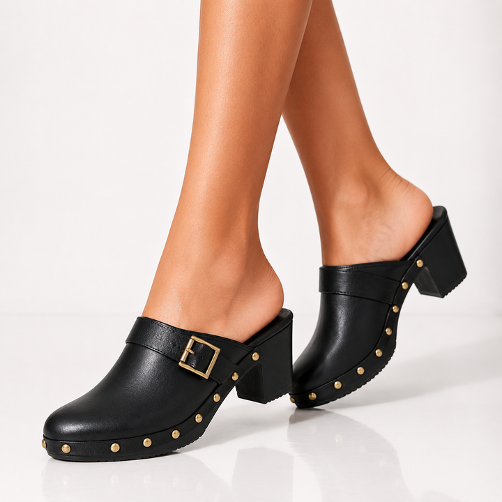 Maëlle | Mules cloutées élégantes