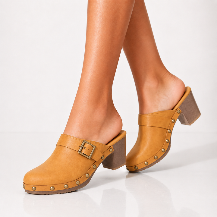 Maëlle | Mules cloutées élégantes