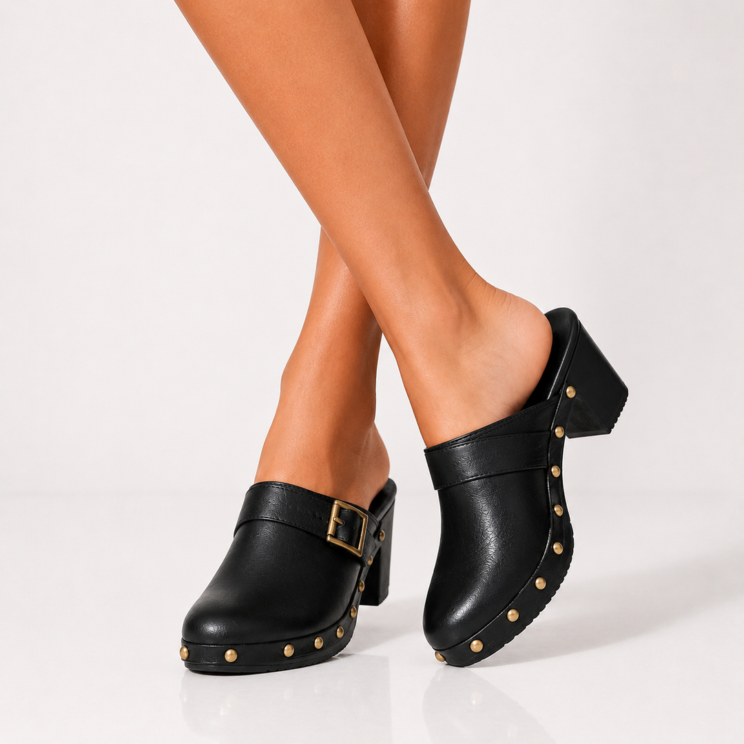 Maëlle | Mules cloutées élégantes