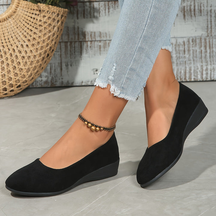 Aurenellea | Ballerines à Talon Wedge Confortables
