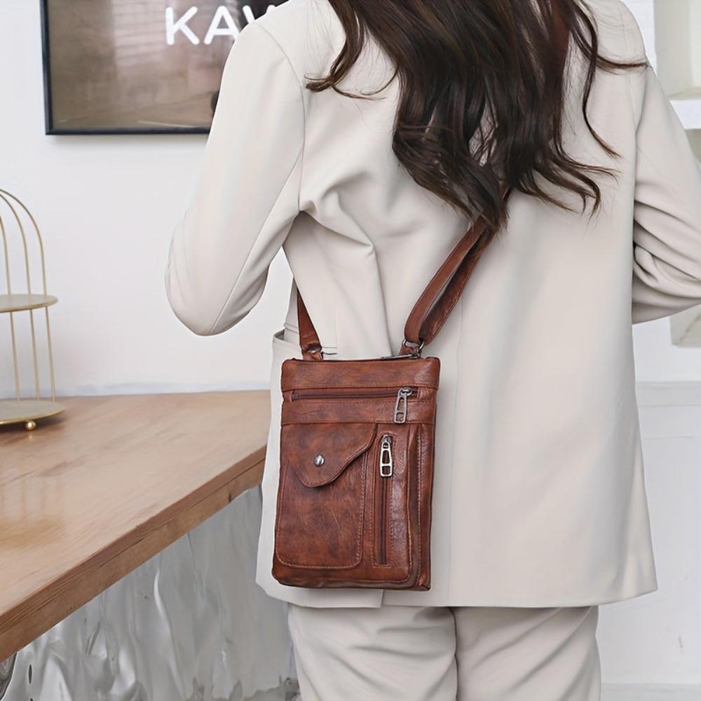 Lina | Sac à bandoulière en cuir au style vintage et confort quotidien