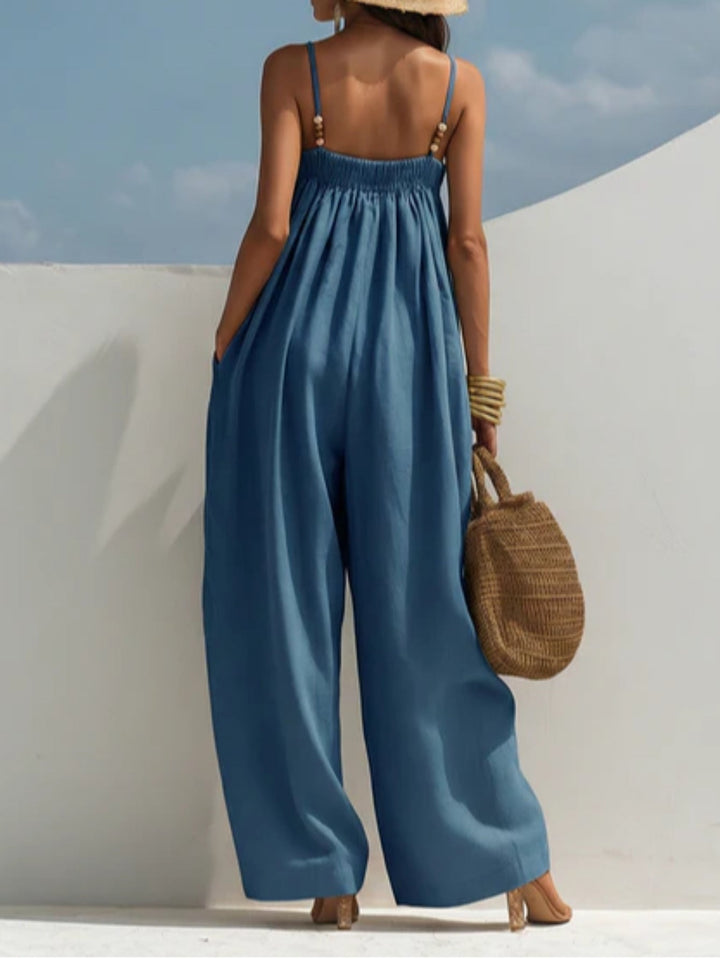 Madison | Combinaison en Jean à Jambes Évasées