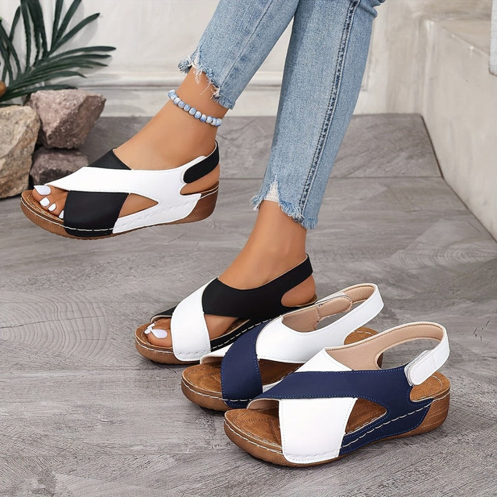Sandales à talon orthopédique en mousse à mémoire de confort