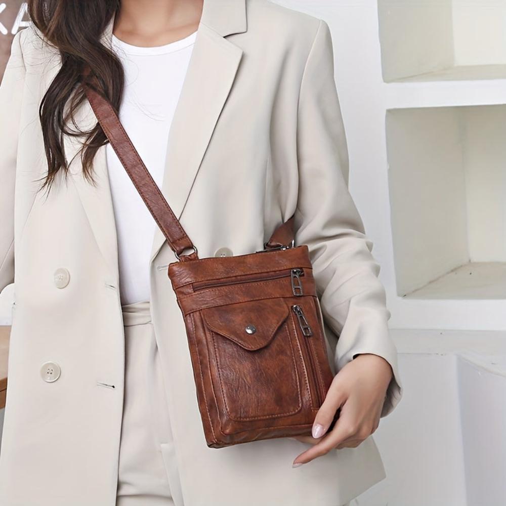 Lina | Sac à bandoulière en cuir au style vintage et confort quotidien
