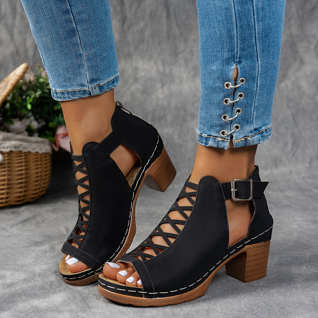 Nessa | Sandales à Talons en Maille