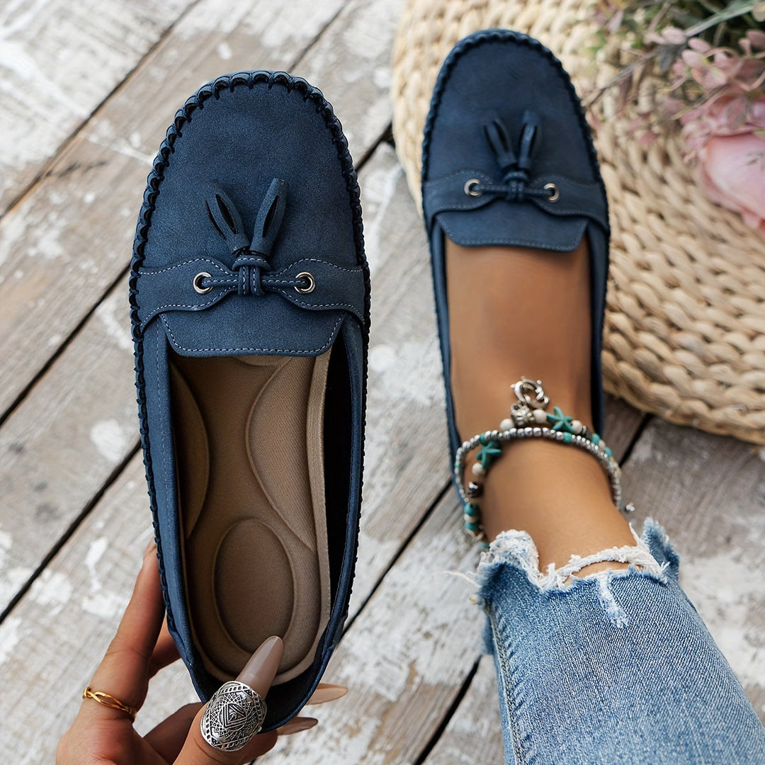 Nadine - Mocassins Classiques avec Détail de Frange
