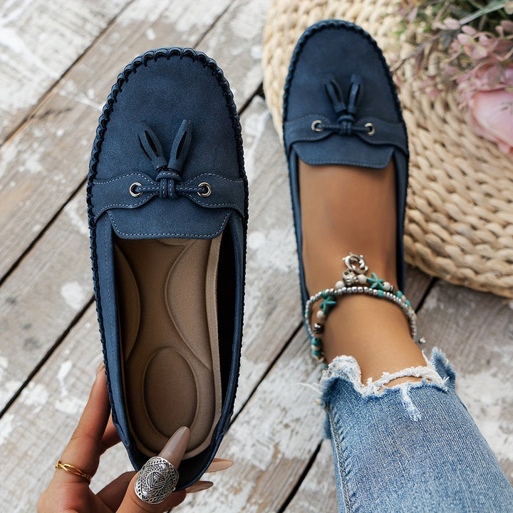 Nadine - Mocassins Classiques avec Détail de Frange