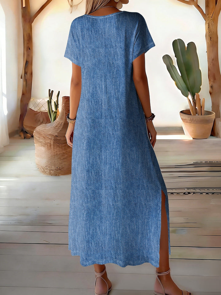 Helen | Élégante Robe Vintage en Denim