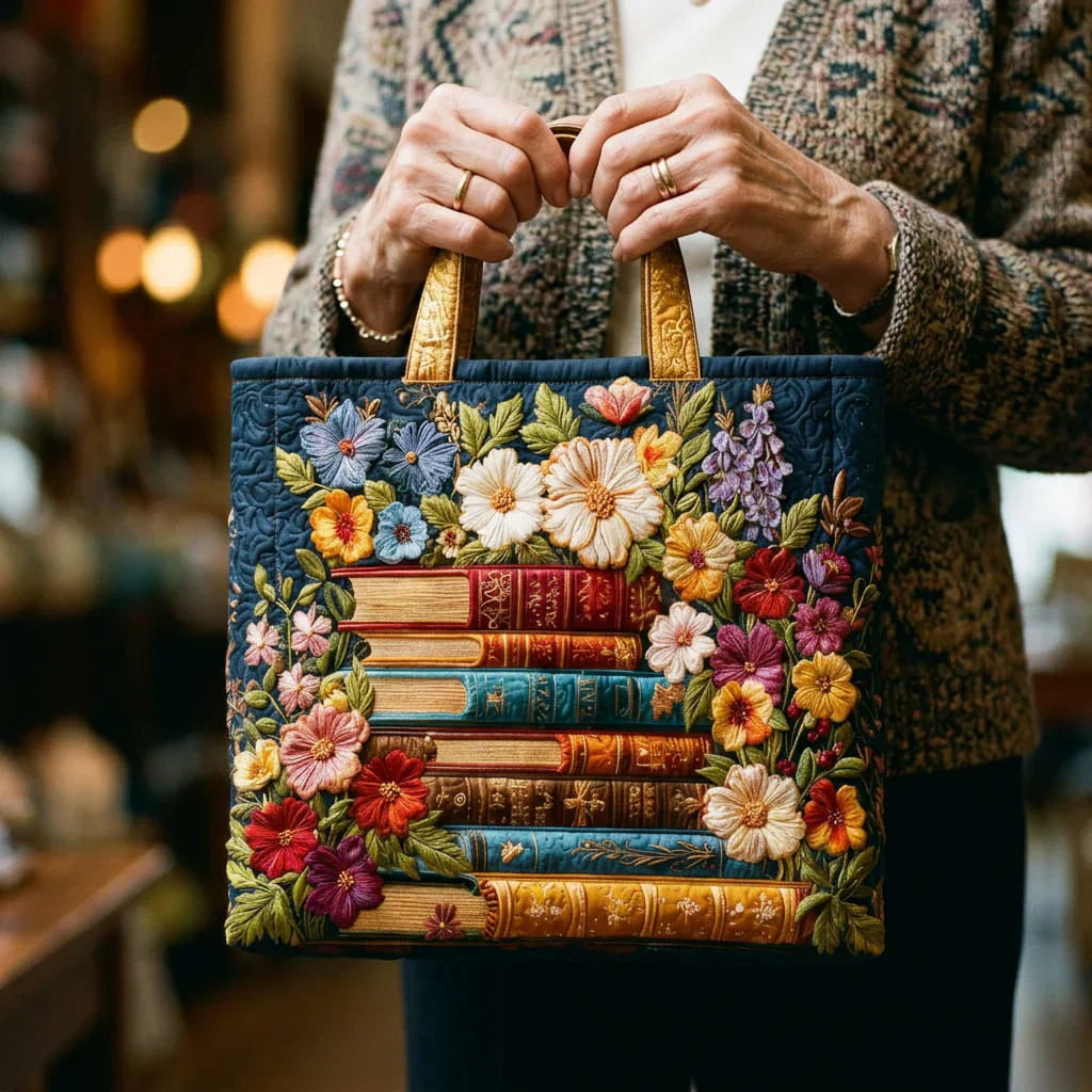 Handcrafted Bag | Floral Library Design