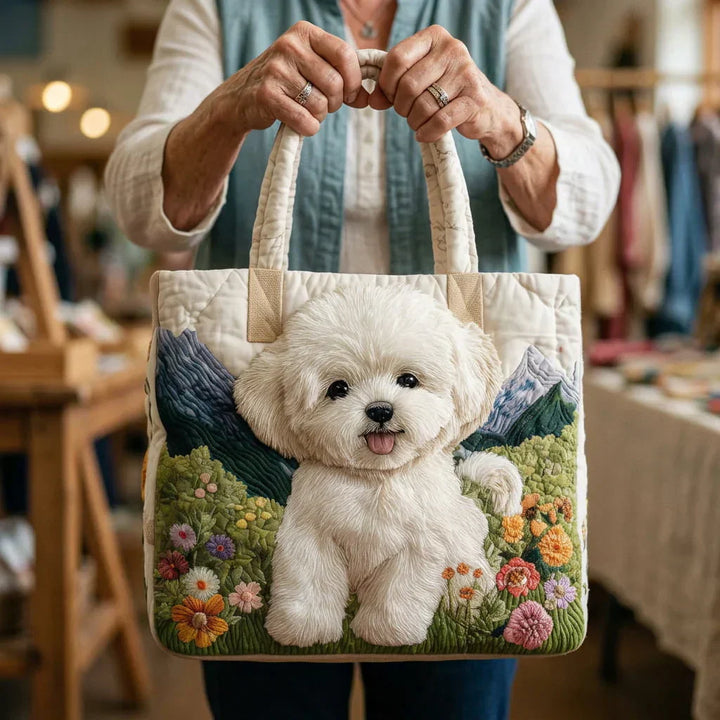 Sac Matelassé Artisan - Chien Enchanté