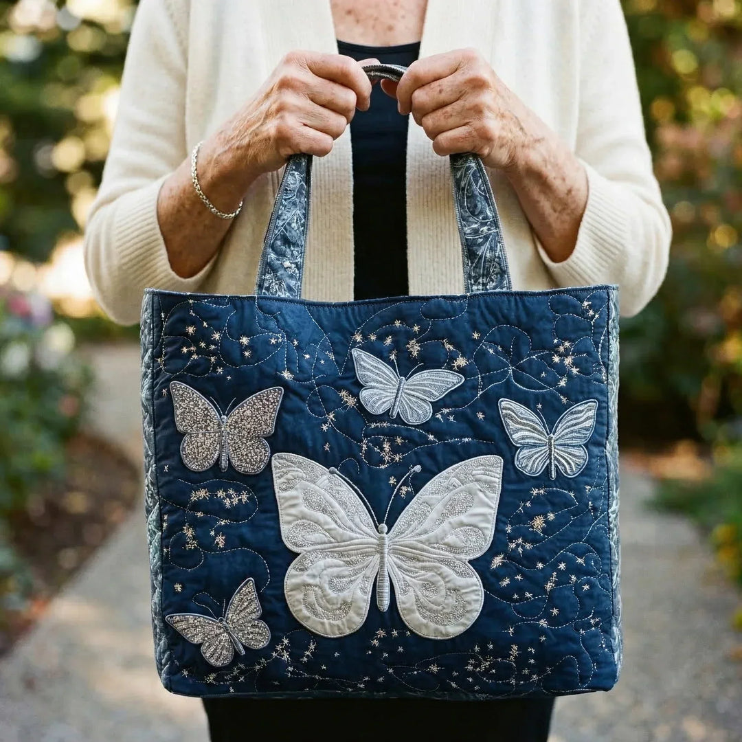 Sac Artisanal - Papillon Argent
