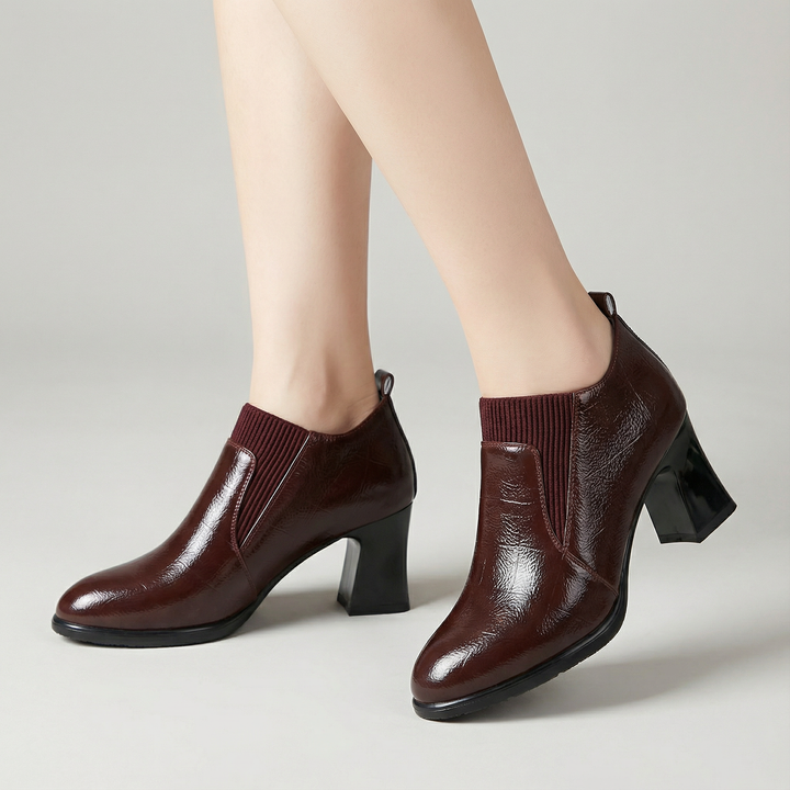 Veltrisse | Chaussures à Talons Épais Vintage