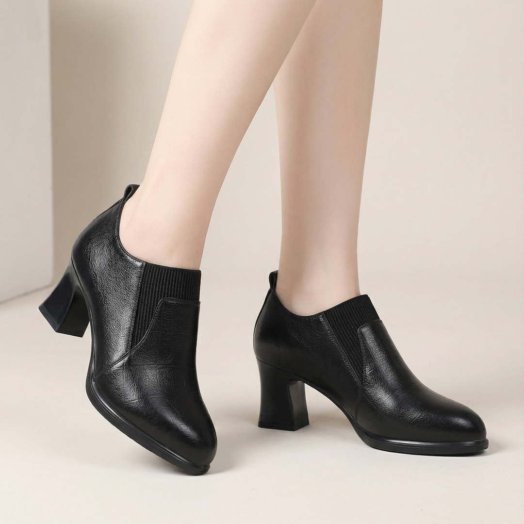 Veltrisse | Chaussures à Talons Épais Vintage