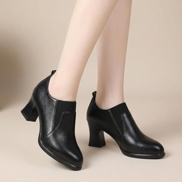 Veltrisse | Chaussures à Talons Épais Vintage