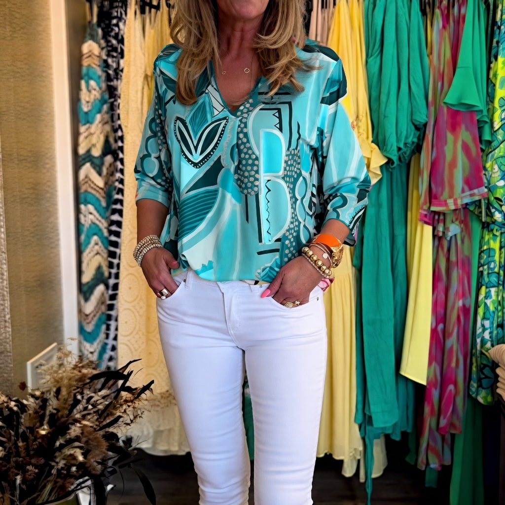 Maelys | Blouse imprimée fluide élégante