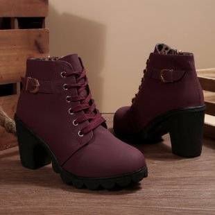 Lurevanna | Bottines Chic à Lacets et Boucle