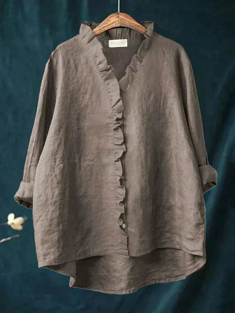 Célestine | Délicate Blouse à Volants