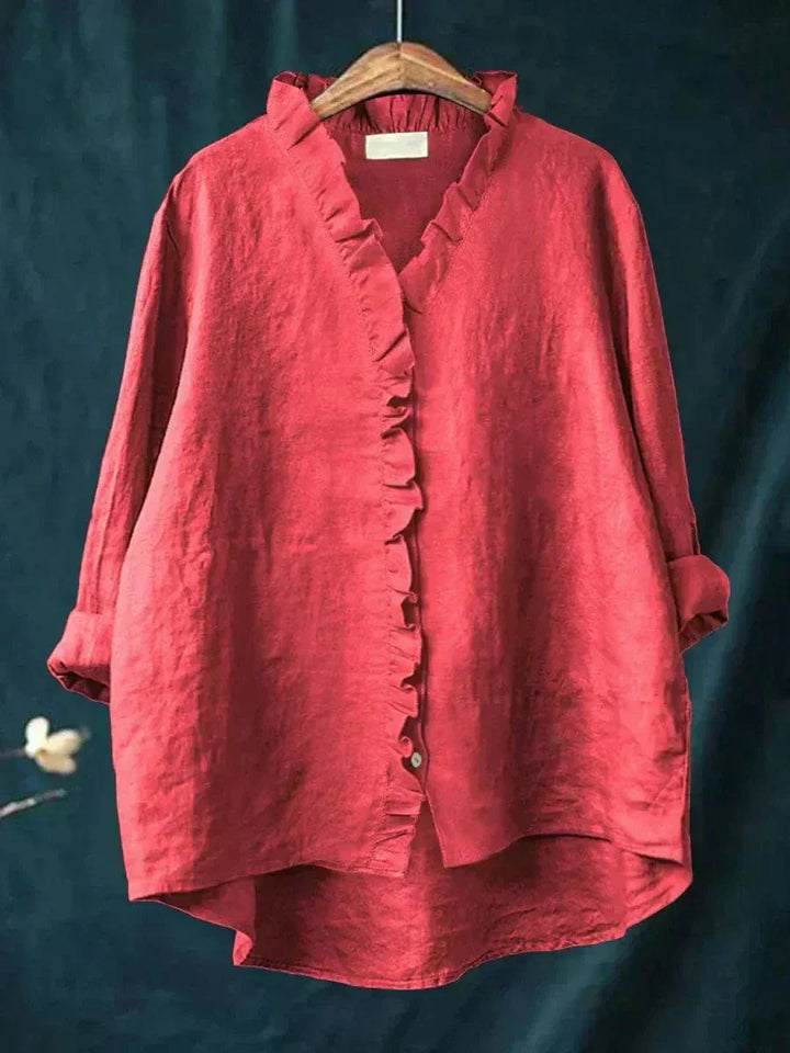 Célestine | Délicate Blouse à Volants