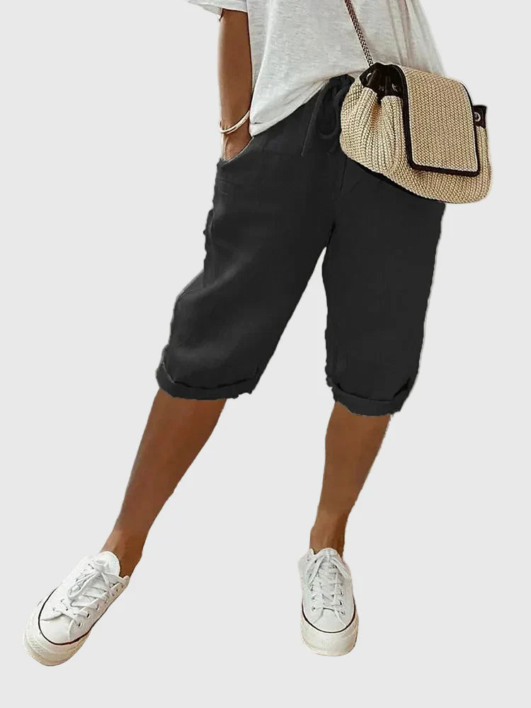 Maïna | Capri fluide taille ajustable
