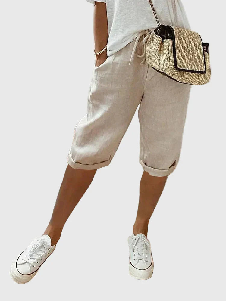 Maïna | Capri fluide taille ajustable