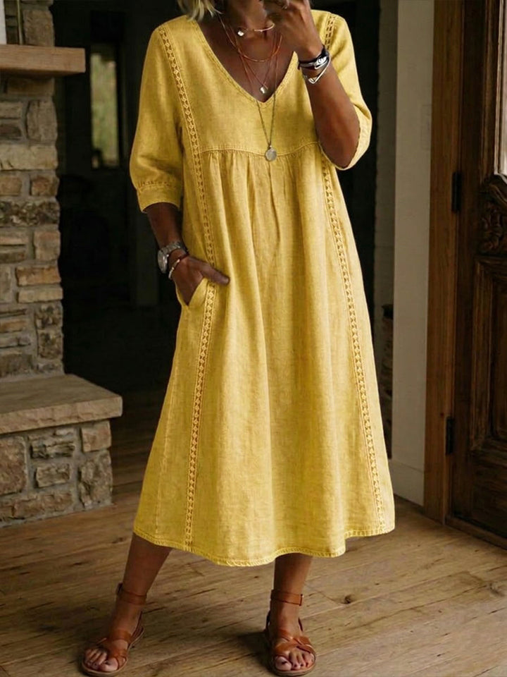 Éloria | Robe longue fluide élégante