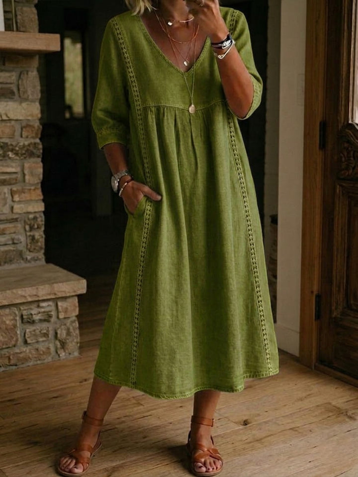 Éloria | Robe longue fluide élégante