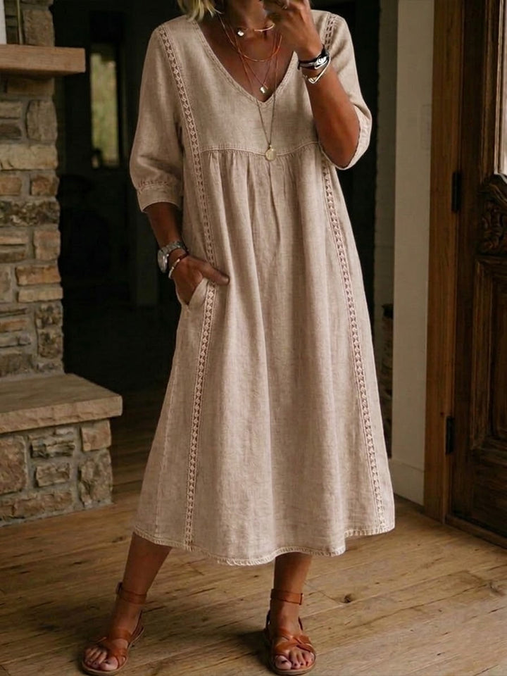 Éloria | Robe longue fluide élégante