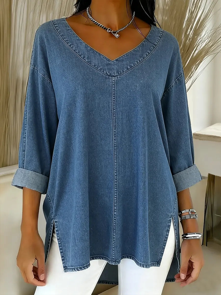 Jenelyn - Chemise en Denim Intemporelle
